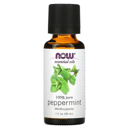 Основное фото товара Pure Essential Oil Peppermint Основное фото товара NOW Foods, Эфирное масло, Pure Essential Oil Peppermint, 30 мл