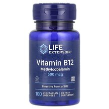 B-12 500 мкг B-12 500 mcg Life Extension 100 льодяників B-12 500 мкг B-12 500 mcg Life Extension 100 льодяників