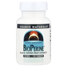 BioPerine 10 mg Черный перец Source Naturals 120 таблеток