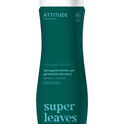 Основне фото товару Super Leaves Shower Gel - Unscented Основне фото товару ATTITUDE, Super Leaves Shower Gel - Unscented, Гель для душу, 473