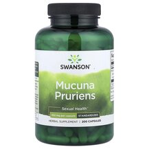 Mucuna Pruriens 350 mg Мукуна Swanson 200 капсул Mucuna Pruriens 350 mg Мукуна Swanson 200 капсул