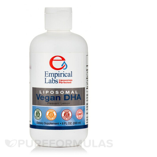 Основное фото товара Liposomal Vegan DHA Основное фото товара Empirical Labs, ДГК, Liposomal Vegan DHA, 240 мл