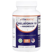 Melatonin 10 + Magnesium Мелатонин Vitamatic 120 таблеток