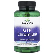 GTF Chromium 100 mcg Хром Swanson 200 капсул GTF Chromium 100 mcg Хром Swanson 200 капсул