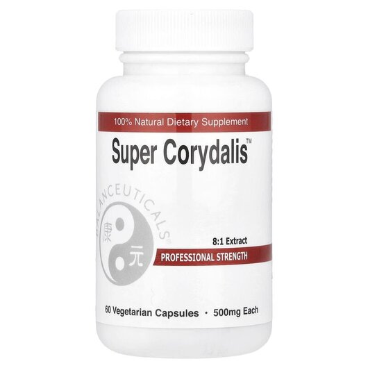 Основне фото товару Super Corydalis 1000 mg, Екстракт коридалісу, 60 капсул