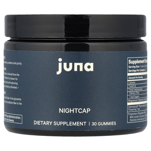 Основное фото товара Nightcap Основное фото товара Juna, Мелатонин, Nightcap, 30 таблеток