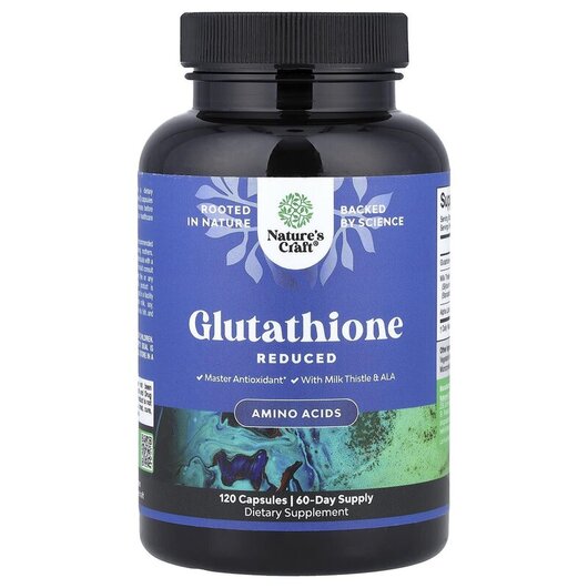 Основное фото товара Nature's Craft, L-Глутатион, Glutathione, 120 капсул