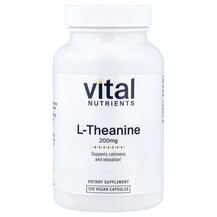 L-Теанін L-Theanine 200 mg Vital Nutrients 120 капсул