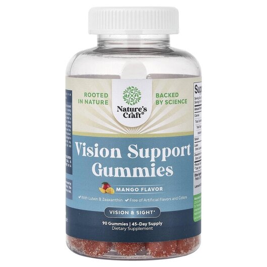 Основное фото товара Поддержка здоровья зрения, Vision Support Gummies Mango, 90 табле