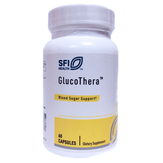 Основное фото товара GlucoThera Основное фото товара SFI Health, Поддержка уровня сахара, GlucoThera, 60 капсул