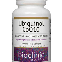 Ubiquinol CoQ10 Коэнзим CoQ10 Bioclinic Naturals 60 капсул Ubiquinol CoQ10 Коэнзим CoQ10 Bioclinic Naturals 60 капсул