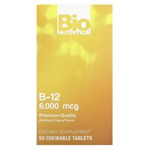 Вітамін B Vitamin B-12 Cherry 6000 mcg Bio Nutrition