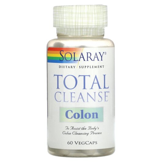 Основное фото товара Total Cleanse Colon Основное фото товара Solaray, Поддержка кишечника, Total Cleanse Colon, 60 Vegcaps