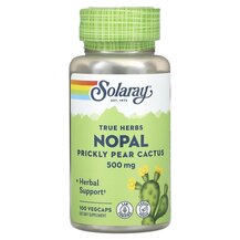 True Herbs Nopal Prickly Pear Cactus 500 mg Нопал Solaray True Herbs Nopal Prickly Pear Cactus 500 mg Нопал Solaray
