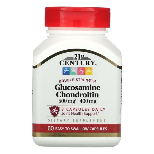 Основное фото товара Глюкозамин и Хондроитин, Glucosamine / Chondroitin, 60 капсул