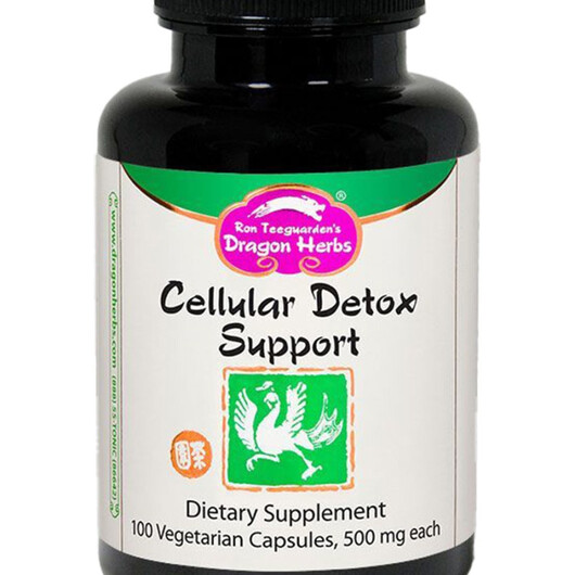 Основне фото товару Cellular Detox Support Основне фото товару Dragon Herbs, Cellular Detox Support, Підтримка Лімфи, 100 капсул