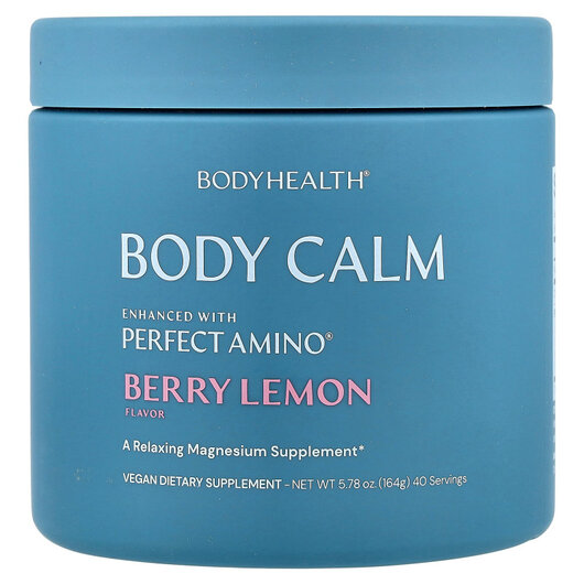 Основне фото товару Body Calm Berry Lemon Основне фото товару BodyHealth, Body Calm Berry Lemon, Магній карбонат, 164 г