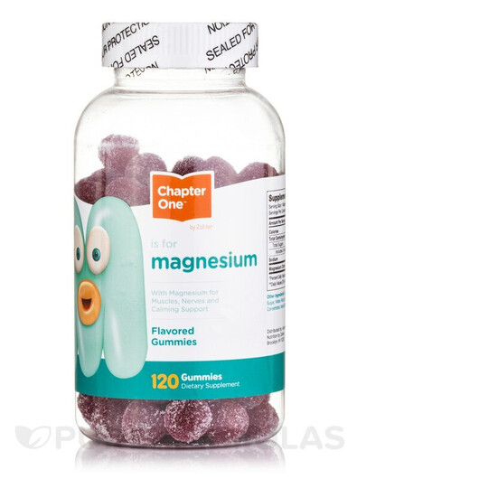 Основне фото товару Magnesium Gummies Основне фото товару Chapter One, Magnesium Gummies, Магній, 120 таблеток