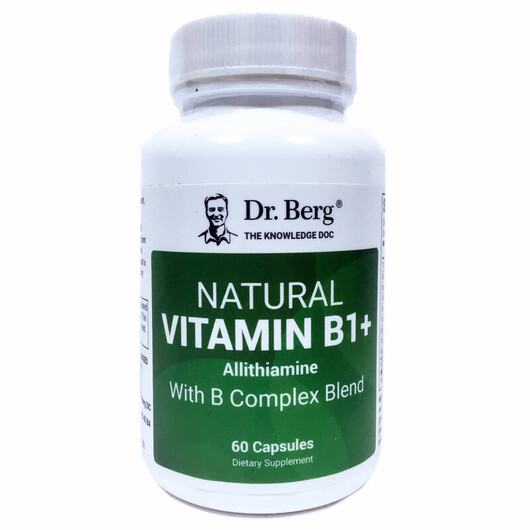 Основное фото товара Natural Vitamin B1+ Allithiamine with B Complex Blend Основное фото товара Dr. Berg, Витамин B1 Аллитиамин, Vitamin B1+ Allithiamine, 60 кап