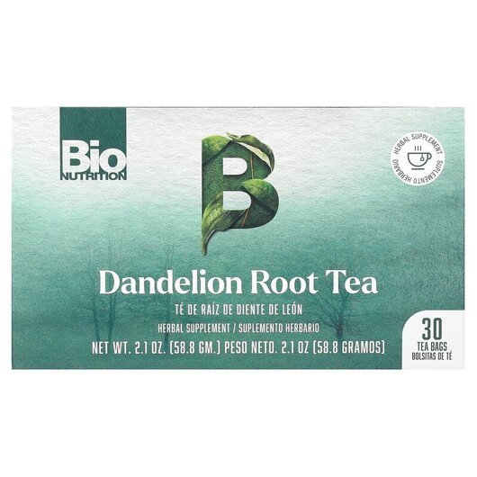 Основне фото товару Dandelion Root Tea Caffeine Free 30 Tea Bags, Кульбаба, 58.8 г