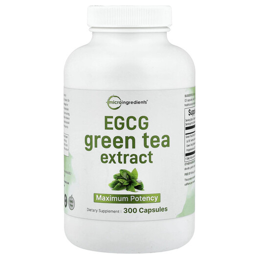 Основне фото товару EGCG Green Tea Extract, Екстракт Зеленого Чаю, 300 капсул