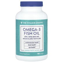 Omega-3 Fish Oil EPA/DHA 840 mg Омега 3 TheVitaminShoppe Omega-3 Fish Oil EPA/DHA 840 mg Омега 3 TheVitaminShoppe