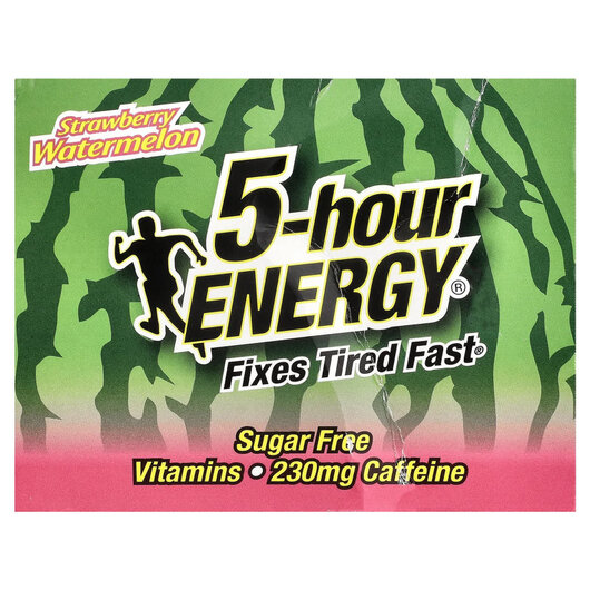 Основне фото товару Strawberry Watermelon Основне фото товару 5 hour Energy, Strawberry Watermelon, Енергетичний напій, 12 шт