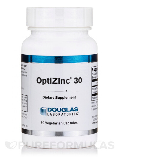 Основное фото товара Douglas Laboratories, Цинк, OptiZinc 30, 90 капсул