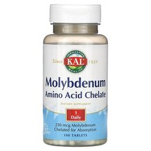 Molybdenum Amino Acid Chelate 250 mcg Молибден KAL Molybdenum Amino Acid Chelate 250 mcg Молибден KAL