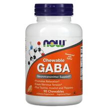 ГАМК Chewable GABA 500 mg NOW Foods 90 таблеток ГАМК Chewable GABA 500 mg NOW Foods 90 таблеток