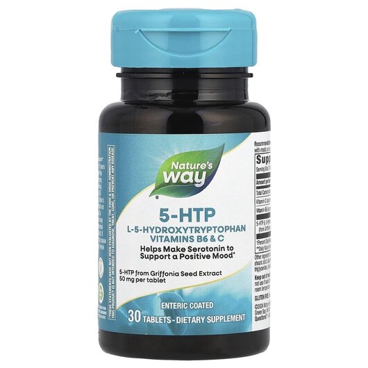 Основное фото товара 5-HTP Основное фото товара Nature's Way, 5-HTP, 5-HTP 30, 30 таблеток
