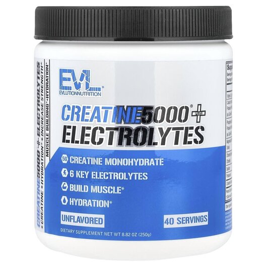 Основное фото товара Creatine5000 Plus Electrolytes Unflavored Основное фото товара Электролиты, Creatine5000 Plus Electrolytes Unflavored, 250 г