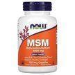 Фото товару MSM Methylsulphonylmethane 1000 mg Фото товару NOW Foods, MSM 1000 mg, Метилсульфонілметан МСМ, 120 капсул