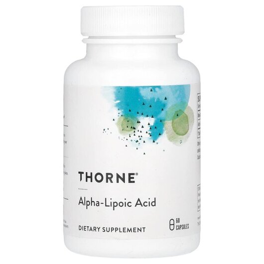 Основное фото товара Thorne, Альфа-липоевая кислота, Alpha-Lipoic Acid 60, 60 капсул
