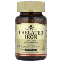 Chelated Iron Хелатное железо Solgar 100 таблеток
