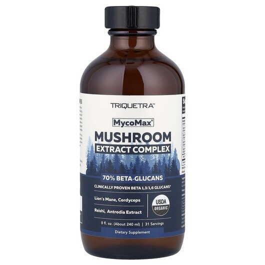 Основное фото товара MycoMax Mushroom Extract Complex Основное фото товара Triquetra Health, Грибы, MycoMax Mushroom Extract Complex, 240 мл