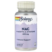 N-ацетилцистеїн NAC 600 mg Solaray 60 капсул