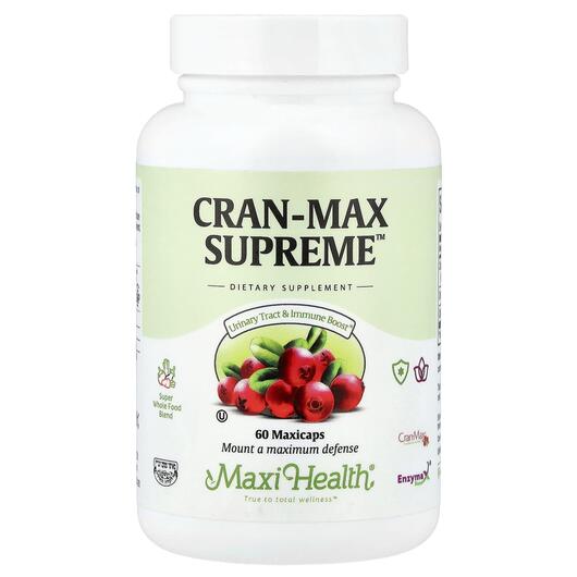 Основне фото товару Maxi Health, Cran-Max Supreme, Журавлина, 60 капсул