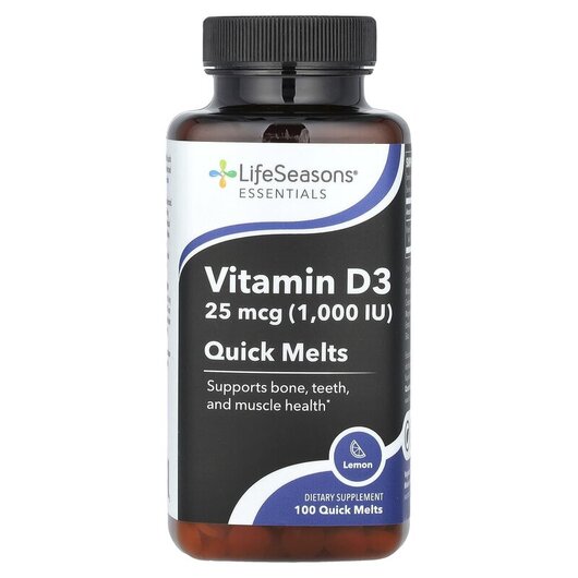 Основное фото товара Essentials Vitamin D3 Lemon 25 mcg 1000 IU Основное фото товара Витамин D3, Essentials Vitamin D3 Lemon 25 mcg 1000 IU, 100 табле
