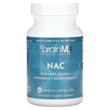 N-ацетилцистеїн NAC 600 mg BrainMD 60 капсул N-ацетилцистеїн NAC 600 mg BrainMD 60 капсул