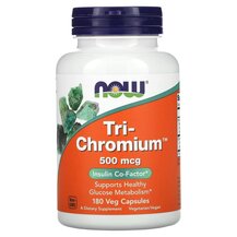 Tri Chromium 500 mcg Хром 500 мкг NOW Foods 180 капсул Tri Chromium 500 mcg Хром 500 мкг NOW Foods 180 капсул