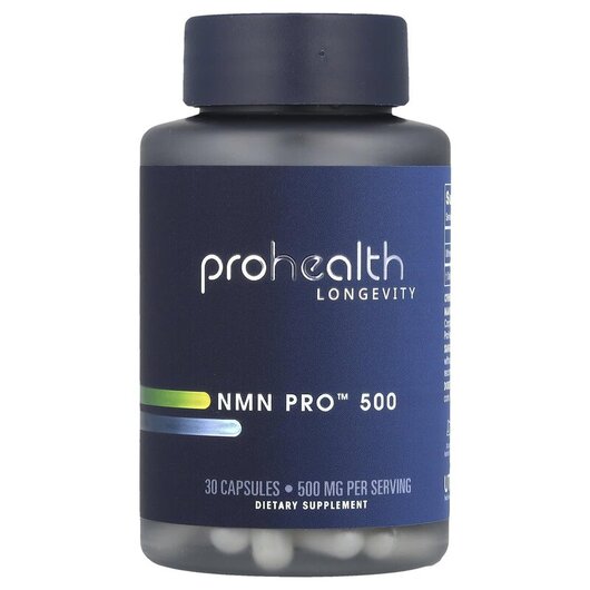 Основне фото товару ProHealth Longevity, NMN Pro 500, Нікотинамід мононуклеотид, 30 к