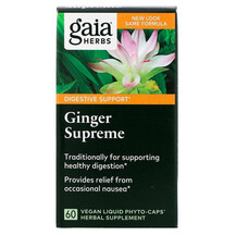 Ginger Supreme Корень Имбиря Gaia Herbs 60 капсул Ginger Supreme Корень Имбиря Gaia Herbs 60 капсул