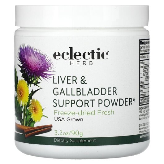 Основное фото товара Organic Liver & Gallbladder Support Whole Food Powder Основное фото товара Eclectic Herb, Поддержка печени, Organic Liver & Gallbladder,