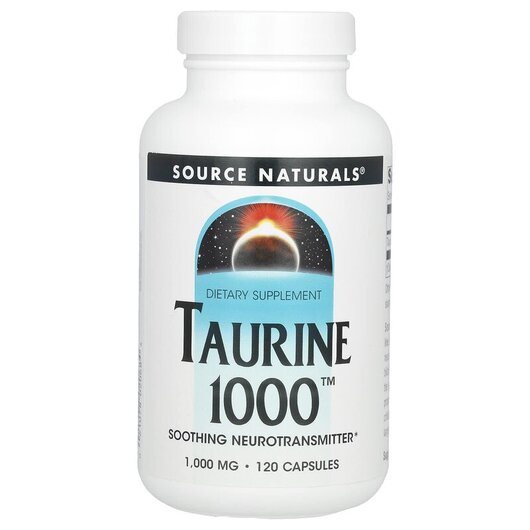 Основне фото товару Taurine 1000 1000 mg Основне фото товару Taurine 1000 1000 mg 120, L-Таурин 1000 мг, 120 капсул