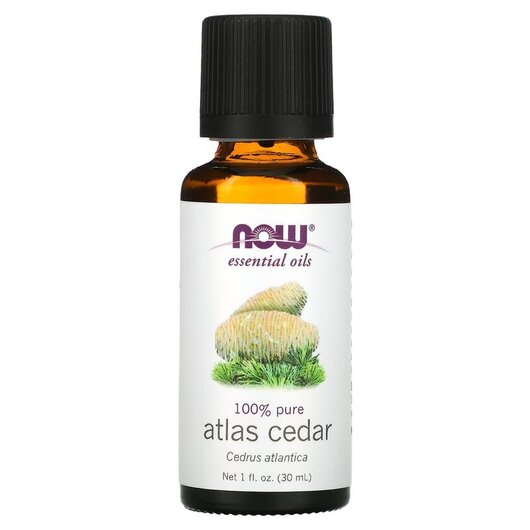 Основное фото товара NOW Foods, Эфирное масло, Pure Essential Oil Atlas Cedar, 30 мл
