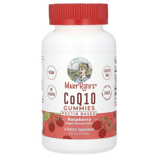 Основное фото товара MaryRuth's, Коэнзим CoQ10, CoQ10 Gummies Raspberry 120 mg, 6