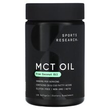 MCT Олія MCT Oil 1000 mg Sports Research 120 капсул