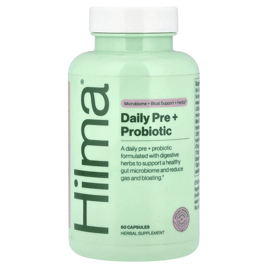 Основное фото товара Daily Pre + Probiotic Основное фото товара Hilma, Пребиотики, Daily Pre + Probiotic, 60 капсул