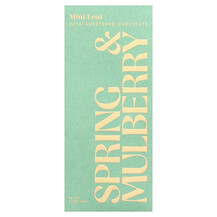 Date-Sweetened Chocolate Mint Leaf Шоколад Spring and 60 г